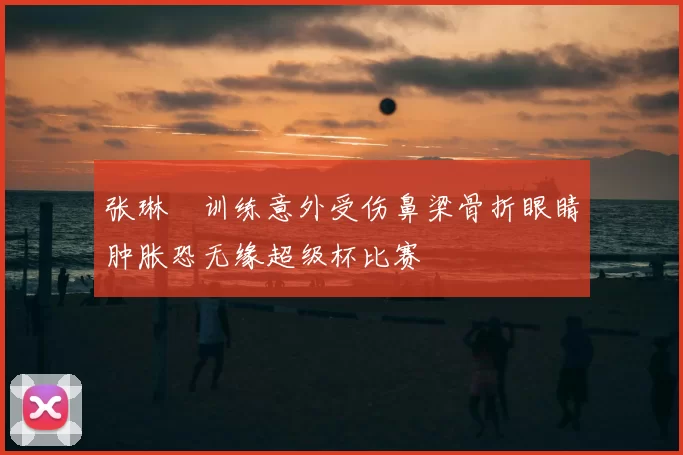 张琳芃训练意外受伤鼻梁骨折眼睛肿胀恐无缘超级杯比赛