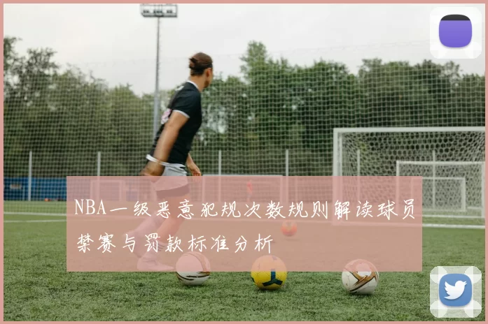 NBA一级恶意犯规次数规则解读球员禁赛与罚款标准分析