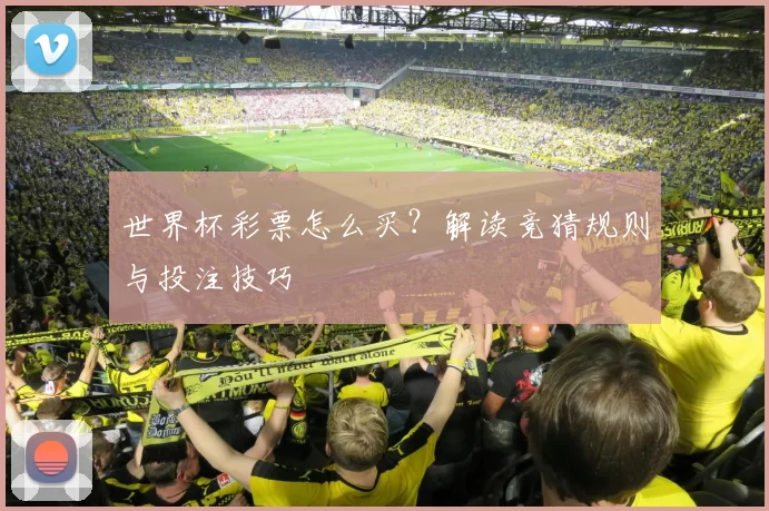 世界杯彩票怎么买?解读竞猜规则与投注技巧